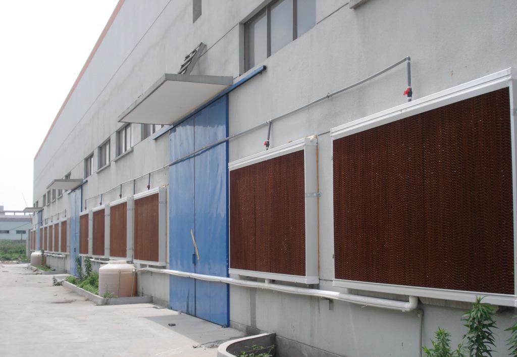 鄭州名揚窗飾負(fù)壓風(fēng)機配水簾墻降溫